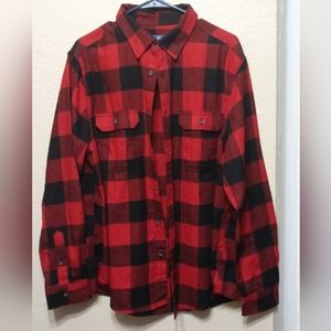 GEORGE red flannel shirt